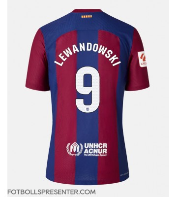 Barcelona Robert Lewandowski #9 Hemma Matchtröja Dam 2023-24 Kortärmad